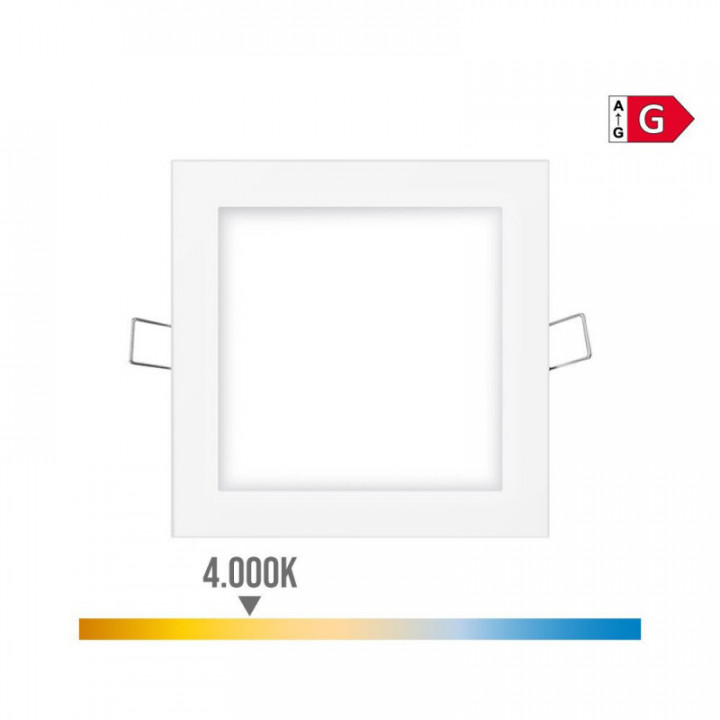 MINI DOWNLIGHT LED CARRÉ 6W 4000K LUMIÈRE DU JOUR. COULEUR B