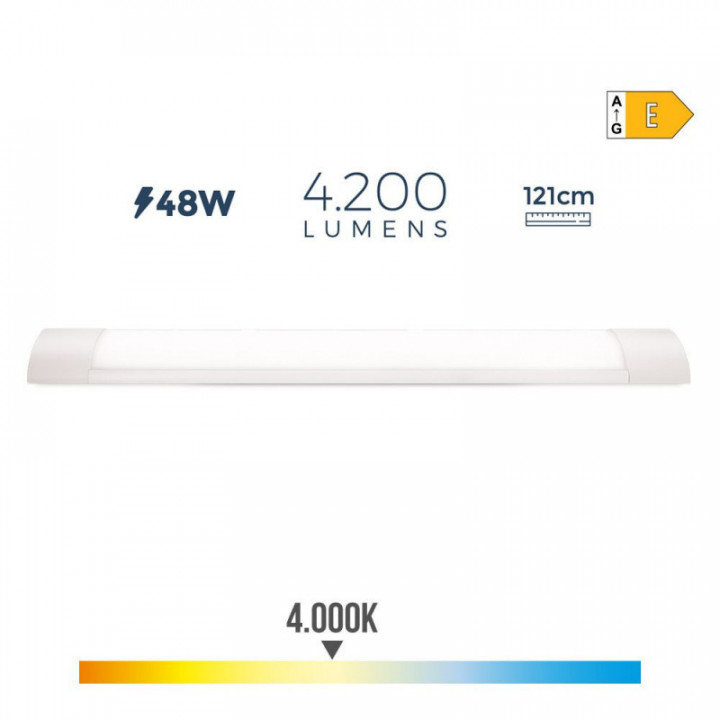 RÉGLETTE ÉLECTRONIQUE LED 48W 4000K LUMIÈRE DU JOUR 4200lm 1
