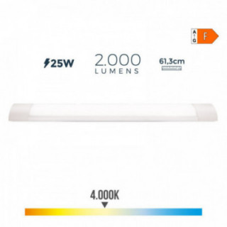 RÉGLETTE ÉLECTRONIQUE LED 25W 4000K LUMIÈRE DU JOUR 2000lm 6