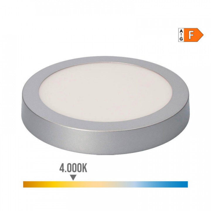 DOWNLIGHT LED SURFACE RONDE CHROME 20 W 1500 lm 4000 K LUMIÈ