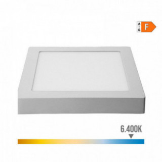 DOWNLIGHT LED À SURFACE CARRE 20W 1500lm 6400K CHROME LUMIÈR