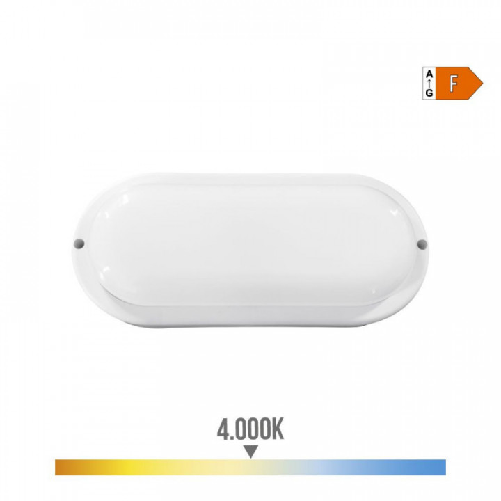 APPLIQUE MURALE OVALE LED 18W 1820lm 4000K 10,2x4,5x23cm EDM