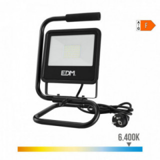 PROJECTEUR LED SUR PIED 50 W 4000 lm 6400 K. LUMIÈRE FROIDE