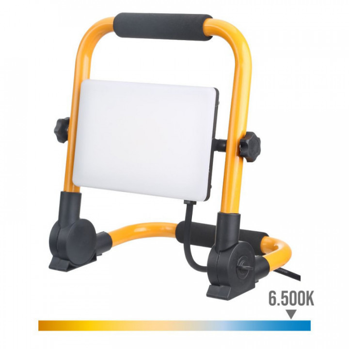 PROJECTEUR LED SUR PIED 50 W 5400 lm 6000 K. LUMIÈRE FROIDE.