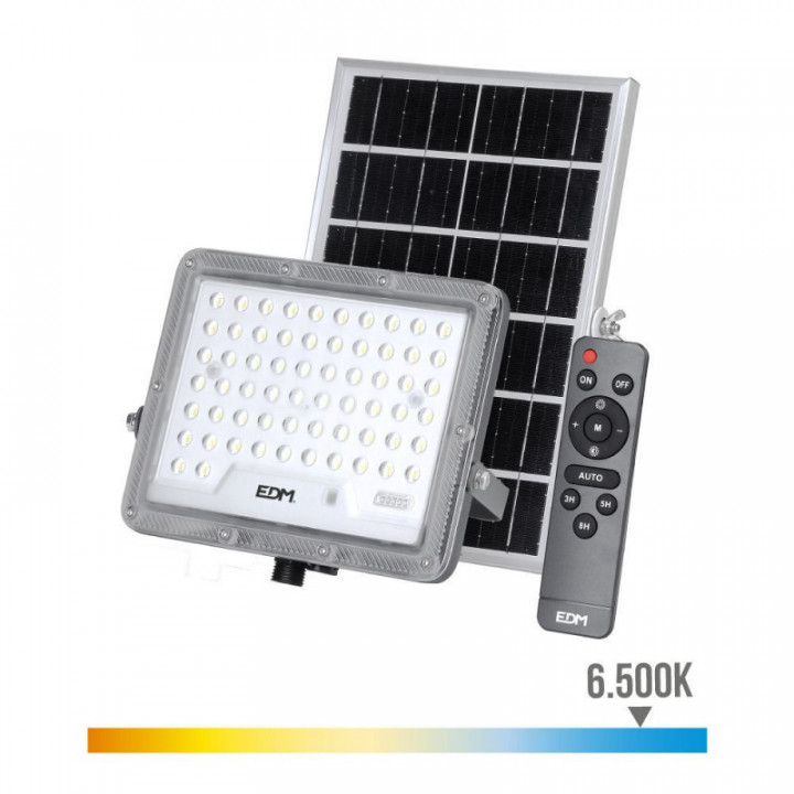 PROJECTEUR SOLAIRE SLIM 400 W 3500 lm 6500 K LUMIÈRE FROIDE