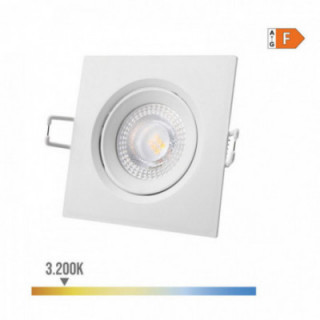 DOWNLIGHT LED ENCASTRÉ CARRÉ 5W 3200K LUMIÈRE CHAUDE CADRE B