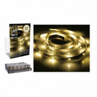 BANDE LED 1m 30 LED BLANC CHAUD, ALIMENTÉ PAR BATTERIE