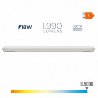 RÉGLETTE LED ÉTANCHE IP65 18 w 1990 lm 6500 k LUMIÈRE FROIDE