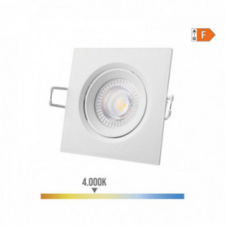 DOWNLIGHT LED ENCASTRÉ CARRÉ 5W 6400K LUMIÈRE DU JOUR CADRE