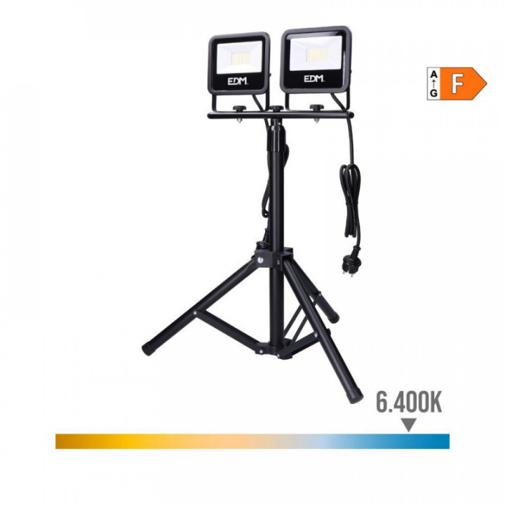 PROJECTEUR LED AVEC TRÉPIED, 2 x 30 W, 2 x 2370 lm, 6400 K L