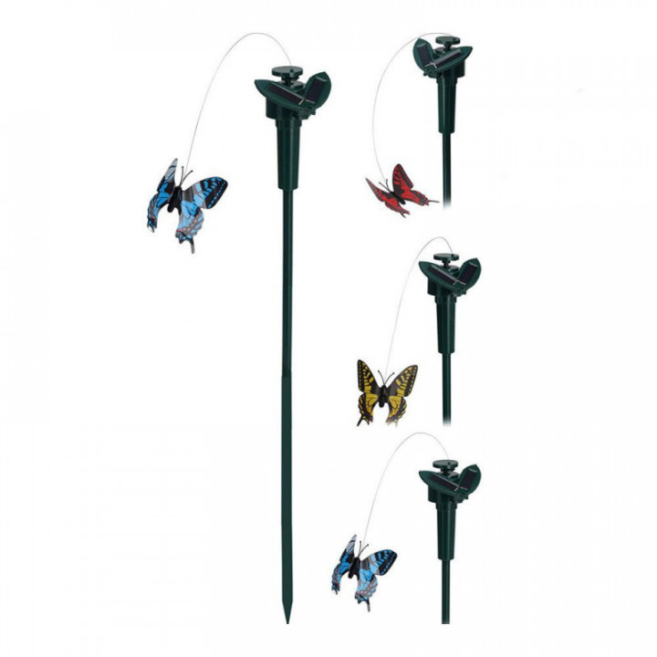 PAPILLON DE JARDIN SOLAIRE SITCK, COULEURS ASSORTIES