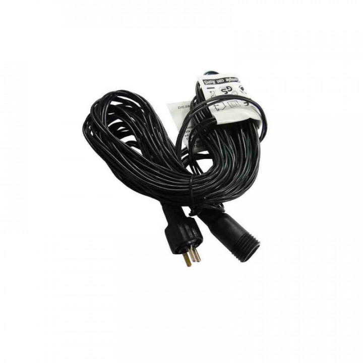 CÂBLE D'ALIMENTATION 5m POUR GUIRLANDE OU RIDEAU LUMINEUX (U