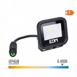 PROJECTEUR LED 10 W 800 lm 6400 K LUMIÈRE FROIDE BLACK SERIE