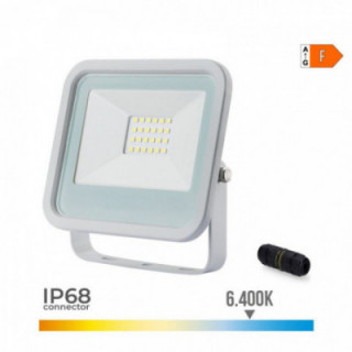 PROJECTEUR LED BLANC 20 W 1520 lm 6400 K. LUMIÈRE FROIDE. 12
