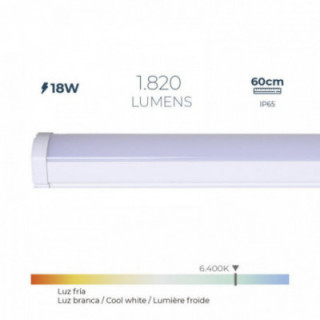 BANDE LED ÉLECTRONIQUE 18 w 6 400 k LUMIÈRE FROIDE 1 820 lm