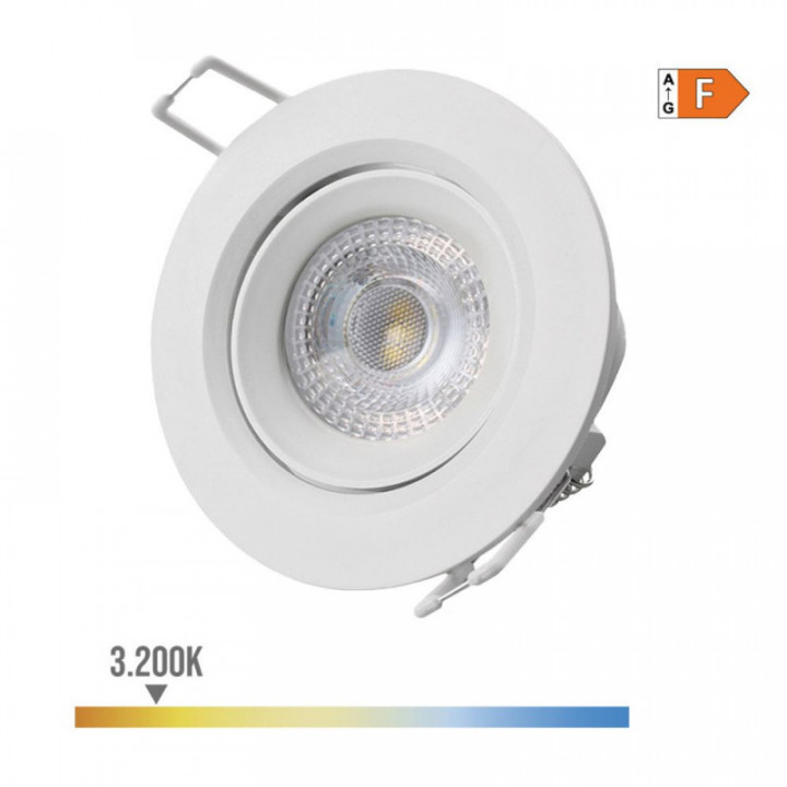 DOWNLIGHT LED ENCASTRÉ ROND 5 W 3200 K 380 lm LUMIÈRE BLANC