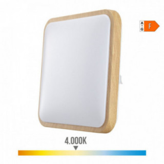 SURFACE LUMIÈRE CARRÉ LED EFFET BOIS 18 w 4000 k 1820 lm 33