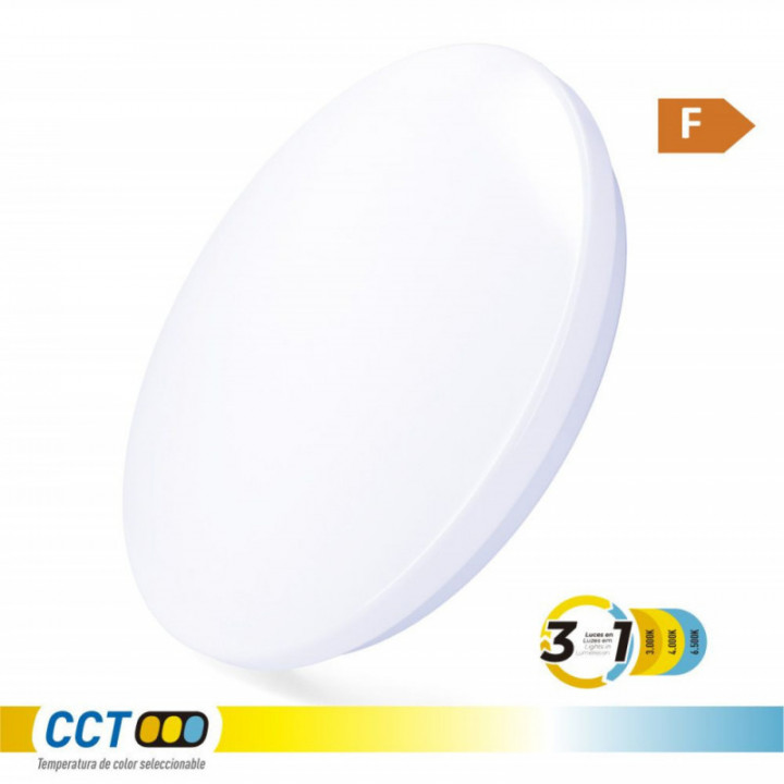 APPLIQUE LED CIRCULAIRE 24 W 3CCT 2490 lm Ø 38 x 6,6 cm