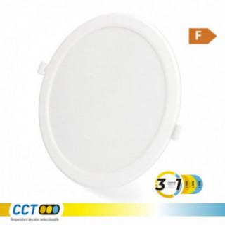 DOWNLIGHT LED ENCASTRABLE, ROND, 18 W, 3CCT, 1820 lm, CADRE