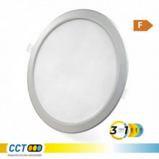DOWNLIGHT LED ENCASTRABLE, ROND, 18 W, 3CCT, 1820 lm, CADRE