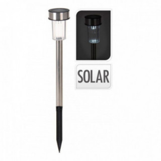 BALISE SOLAIRE 36cm INOX MOD CYLINDRE. EURO/U