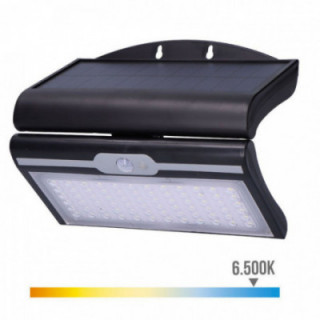 APPLIQUE SOLAIRE 6W 430Lm 6 500K AVEC CAPTEUR COULEUR NOIRE