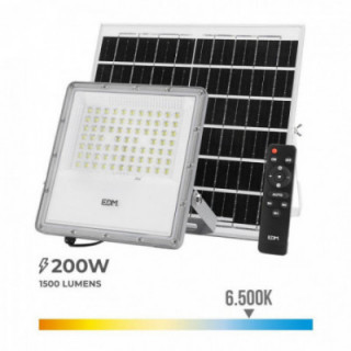 PROJECTEUR LED SOLAIRE 200 W 1500 lm 6500 K LUMIÈRE FROIDE