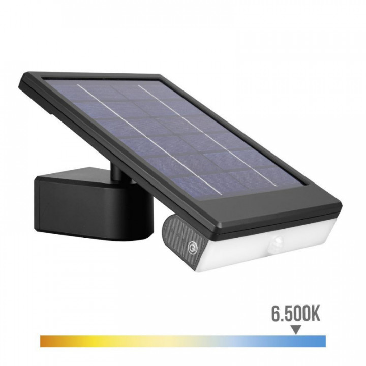 APPLIQUE SOLAIRE LED 6W 720lm 6 500K AVEC CRÉPUSCULE ET DÉTE