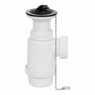 SIPHON BOUTEILLE EXTENSIBLE V70 1" 1/2" AVEC CHAÎNETTE ET CO