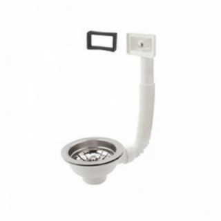 VALVE D´ÉVIER Ø115mm AVEC DÉVERSOIR ET GRILLE (emballage)