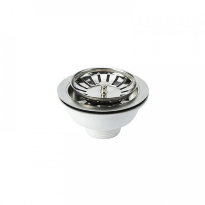 VALVE D´ÉVIER Ø115 mm AVEC GRILLE (emballage)