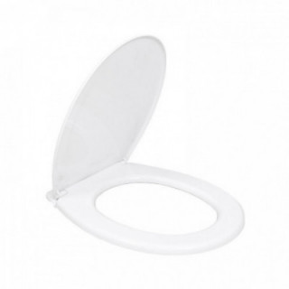 ABATTANT WC BASIC BLANC 600g AVEC VIS EDM