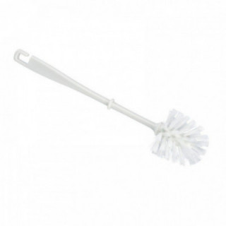 BROSSE DE TOILETTE EN PLASTIQUE PVC BLANC