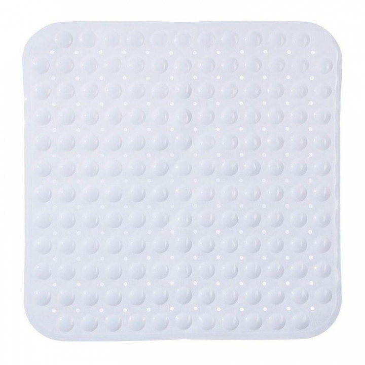 TAPIS DE DOUCHE CARRÉ BLANC 55x55cm
