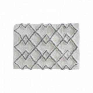 TAPIS DE BAIN ETHNIQUE GRIS 50 x 75 cm