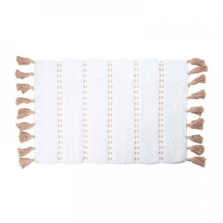 TAPIS DE BAIN 'POM POM' MARRON 50 x 75 cm