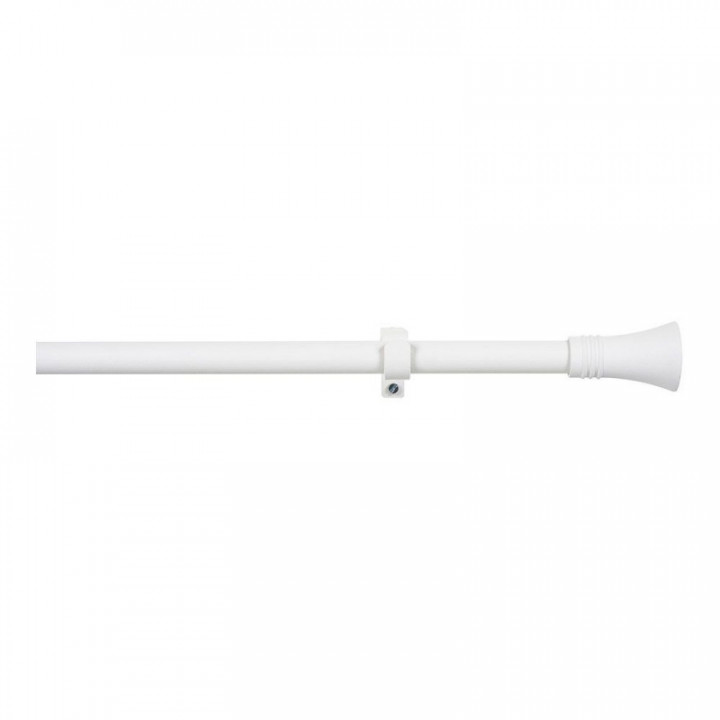 KIT BARRE RIDEAU CNE EXTENSIBLE DE 110 À 200cm BLANC