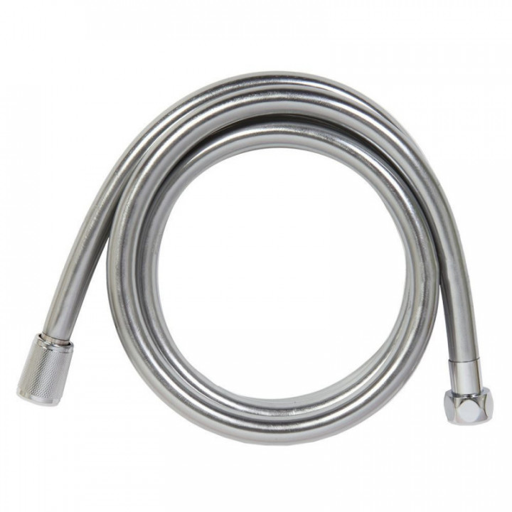 FLEXIBLE DE DOUCHE PVC COULEUR CHROME BRILLANT 1,8 m