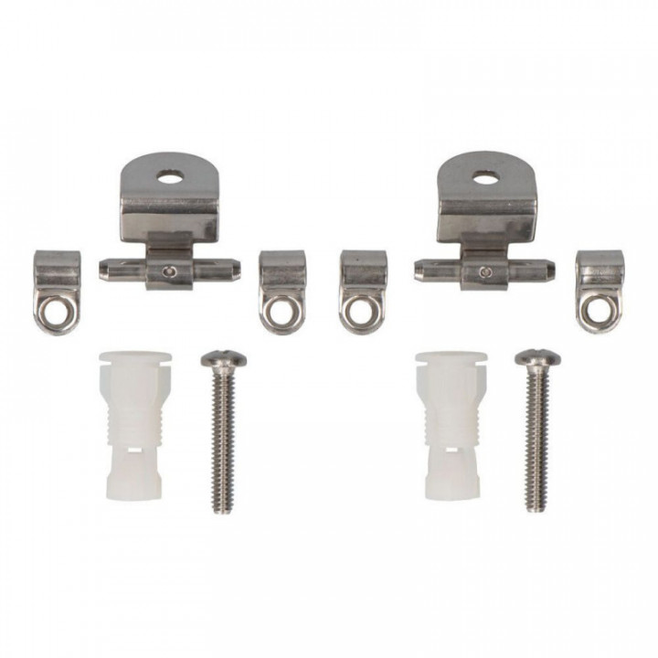 KIT DE CHARNIÈRES EN ACIER  POUR SIÈGE ROCA MERIDIAN AI00063