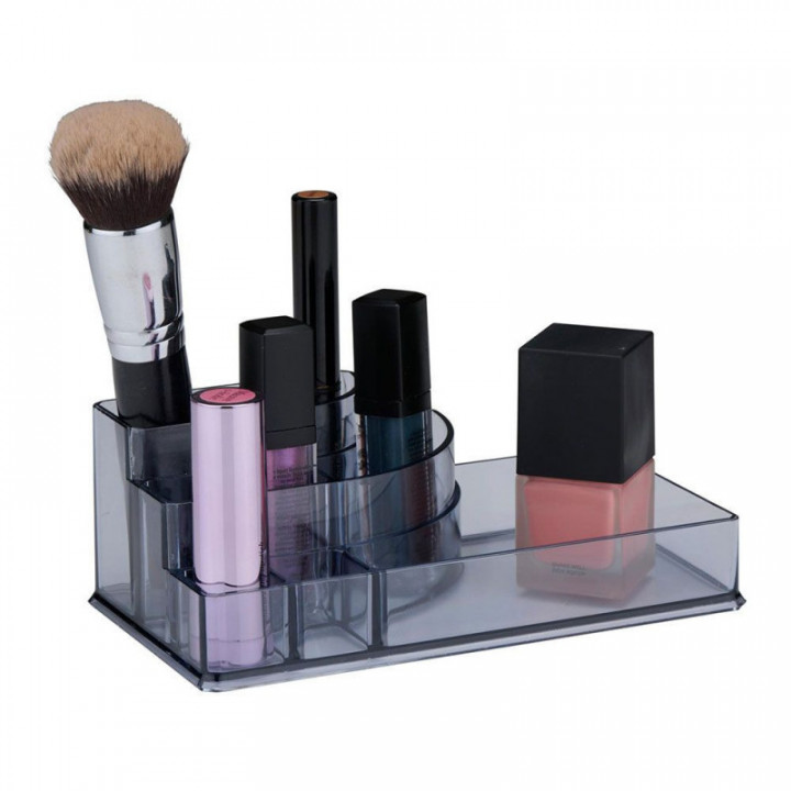 ORGANISATEUR COSMÉTIQUE, 2 COULEURS, 8 COMPARTIMENTS D/C. TO