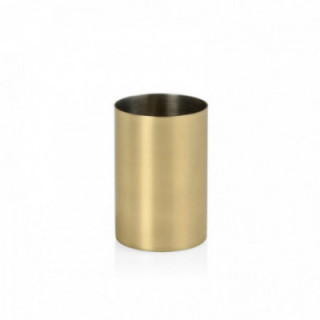 SUPPORT DE TOILETTE, ACIER INOXYDABLE, OR, Ø 6,5 x 9,5 cm