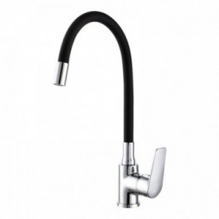 ROBINET DE CUISINE MONOCOMMANDE BAIONA AVEC BEC FLEXIBLE NOI