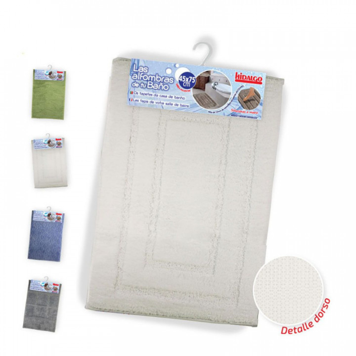 TAPIS DE BAIN ANTIDÉRAPANT SCULPTÉ, COULEURS ASSORTIES, 40 x