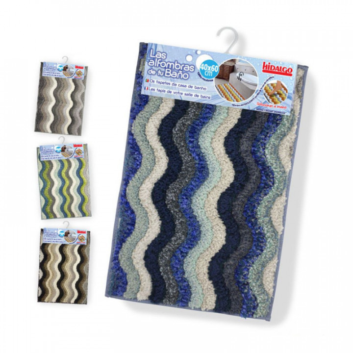 TAPIS DE BAIN ANTIDÉRAPANT ZIG ZAG, DIFFÉRENTS MODÈLES, COUL