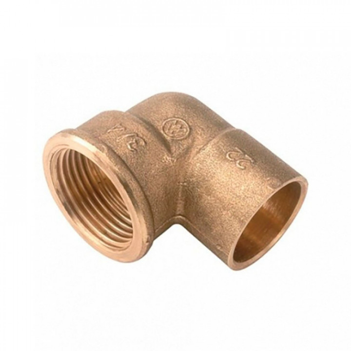 COUDE FEMELLE 90 1/2" x 18 mm LAITON