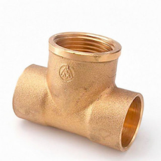 TÉ FEMELLE 130 1/2" x 15 mm LAITON