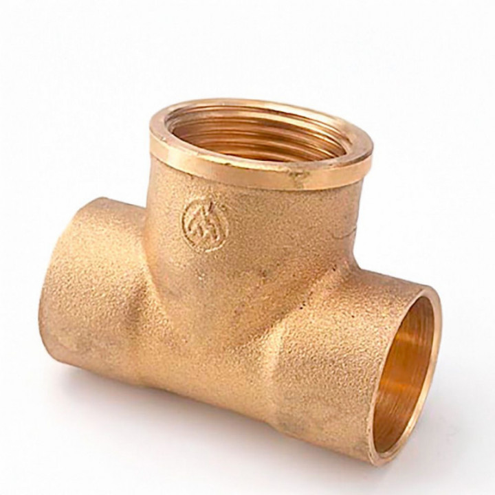TÉ FEMELLE 130 1/2" x 18 mm LAITON
