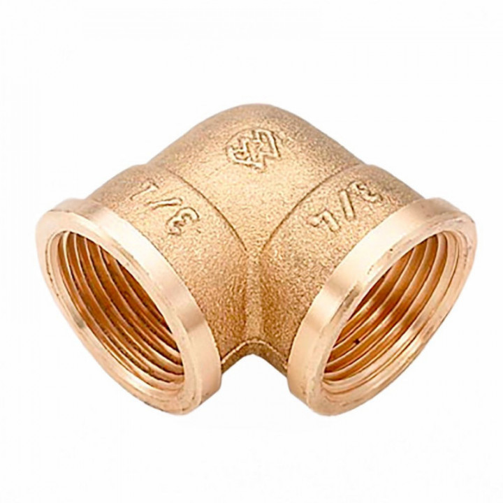 COUDE F-F 3/4" LAITON