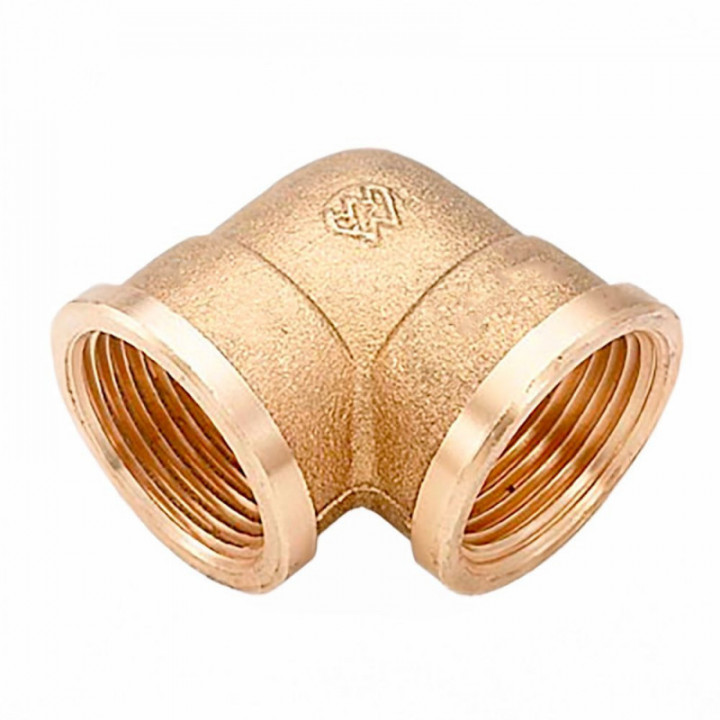 COUDE F-F1/2" LAITON