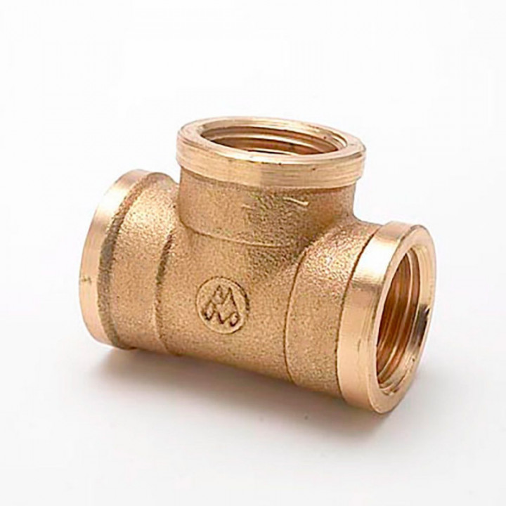 TÉ H-H-H 1" LAITON